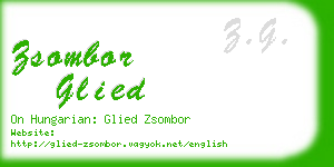 zsombor glied business card